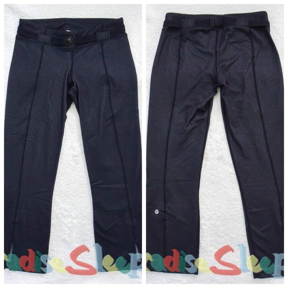 *Lululemon* VINTAGE - Belt it Out Cropped Pants, size 4 - Picture 1 of 6